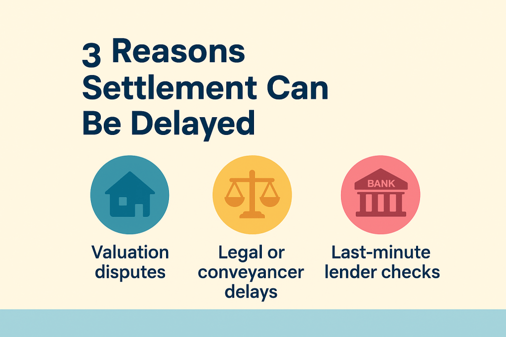 3 Common Reasons Settlement Can Be&nbsp;Delayed